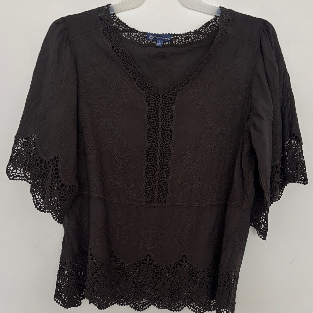 Beautifully textured grey Women's Top